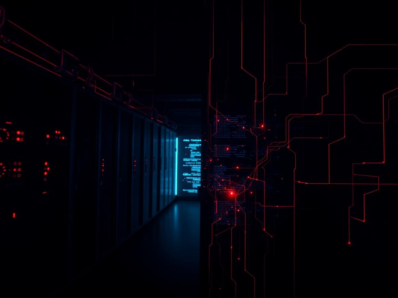 Invisible digital infrastructure and network obfuscation visualization