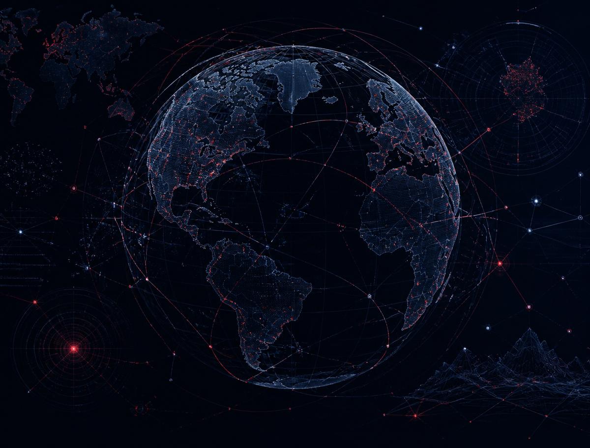 Global intelligence fusion visualization with geospatial data nodes