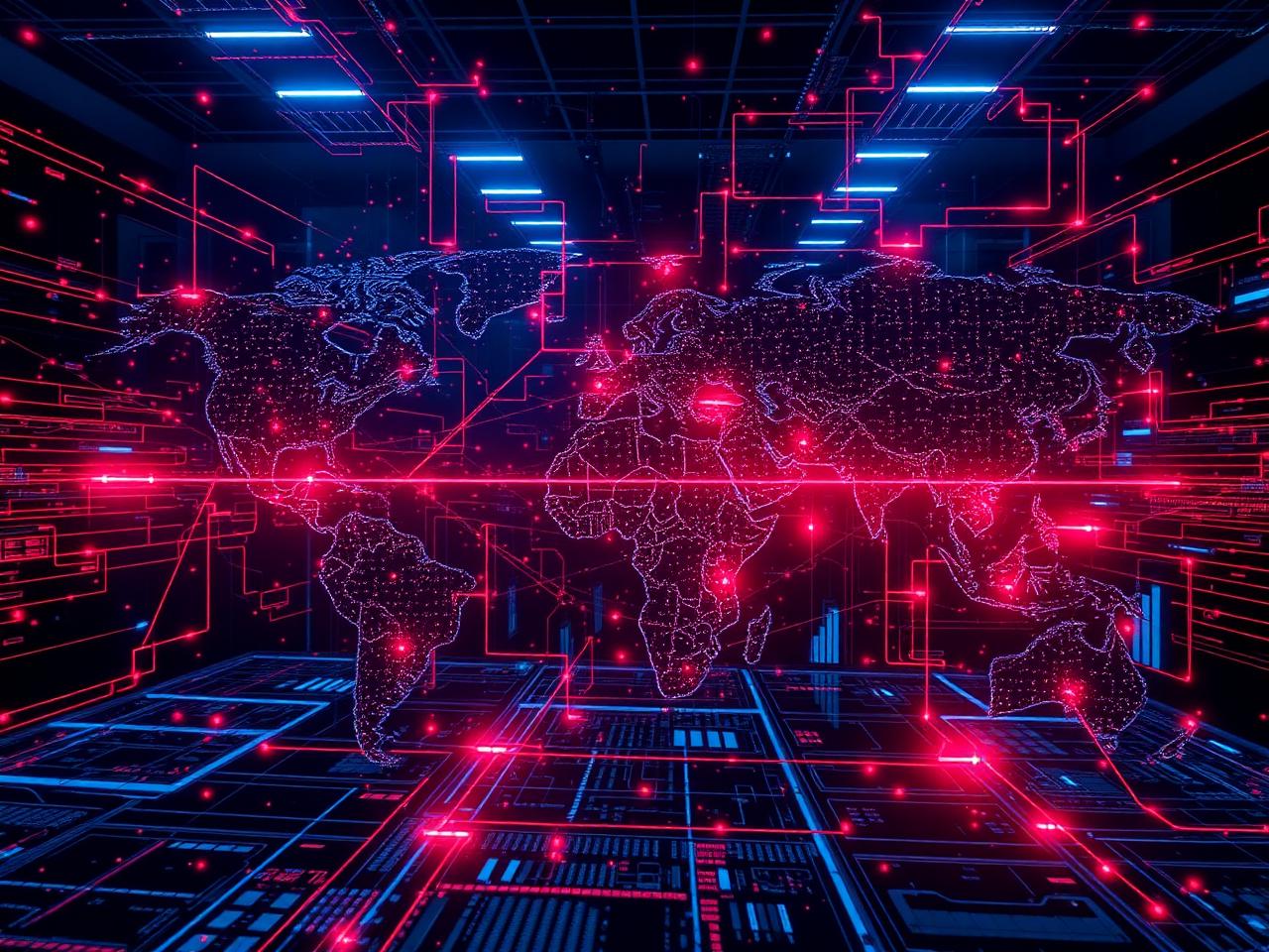 Global crowd-sourced threat intelligence network visualization